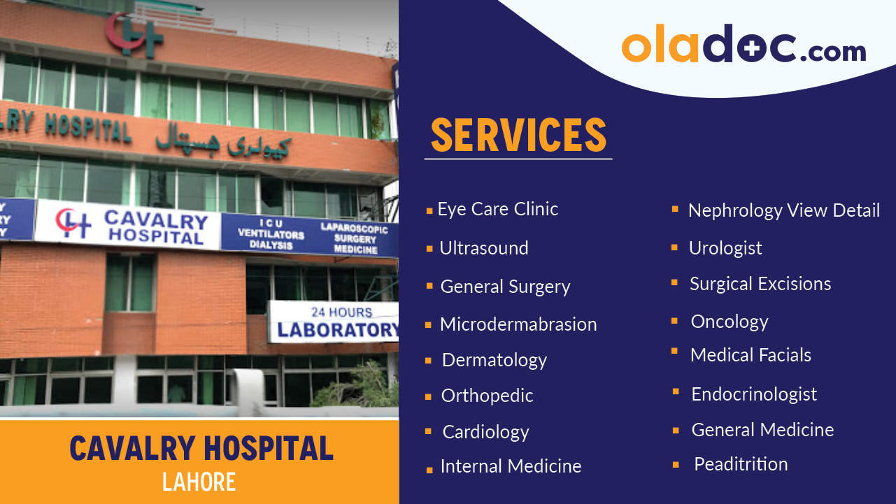 Services Offered by Cavalry Hospital Lahore